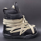 Winter and autumn lace-up snow boots