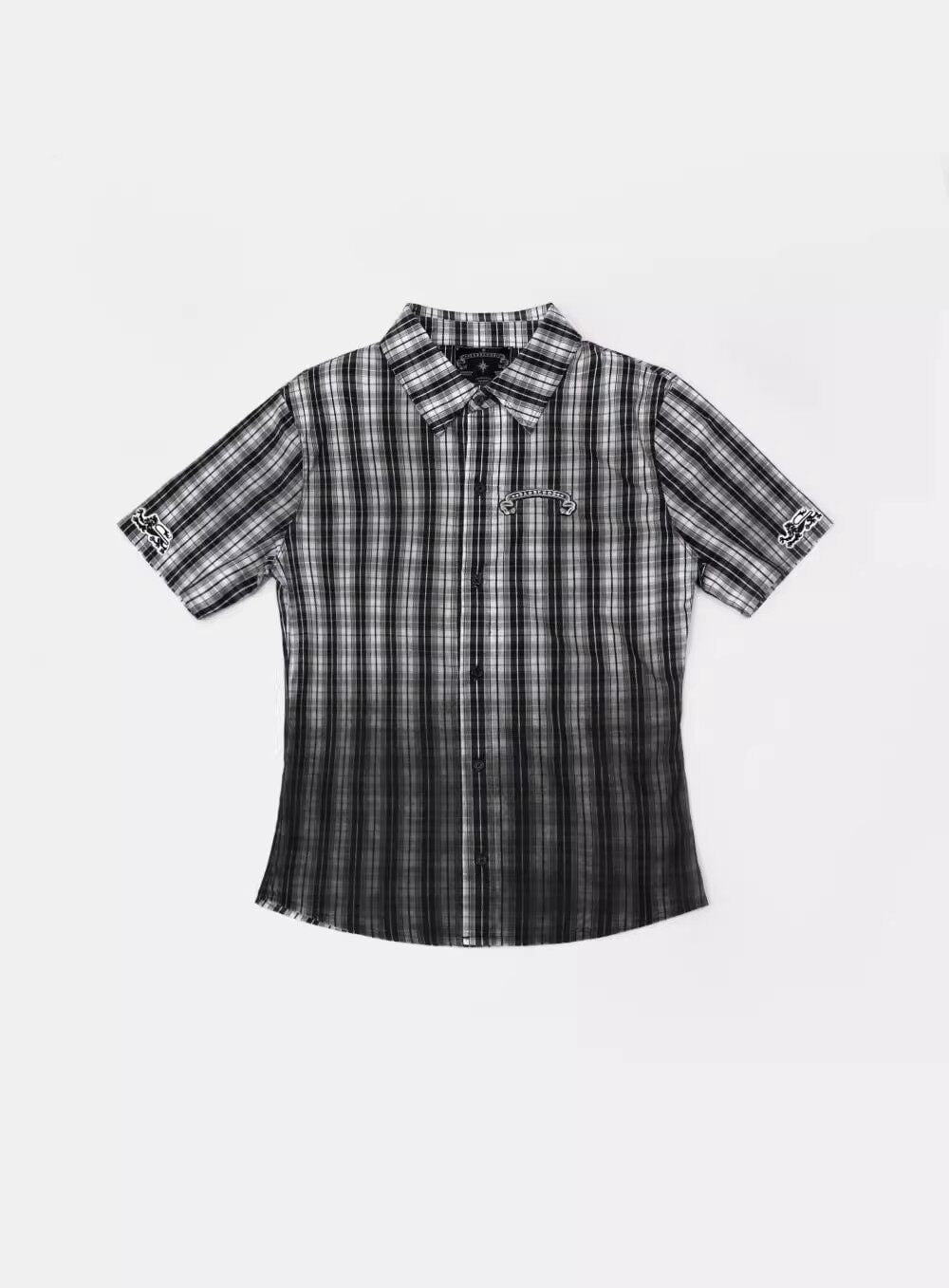 Vintage plaid distressed shirt