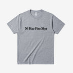 English Slogan Cotton T-Shirt Loose Fit Casual