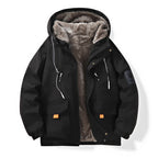 Men's thick and warm padded loose-fitting cotton coat