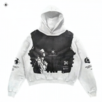 Oversized Print Hoodie