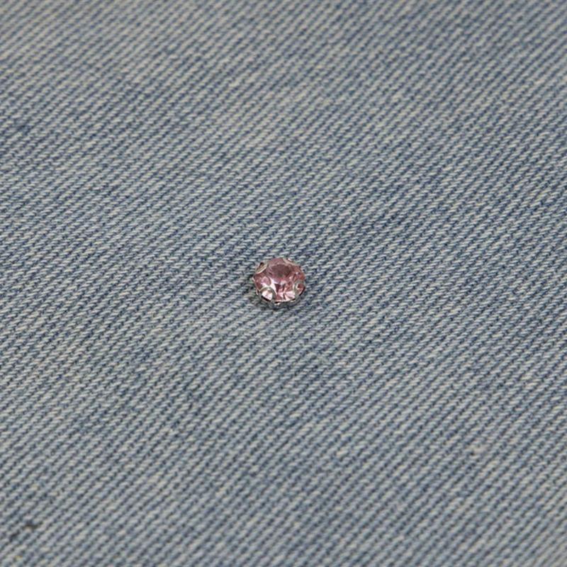 Embroidered Denim Shorts