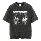 Deftones Band Graphic Cotton T-Shirt