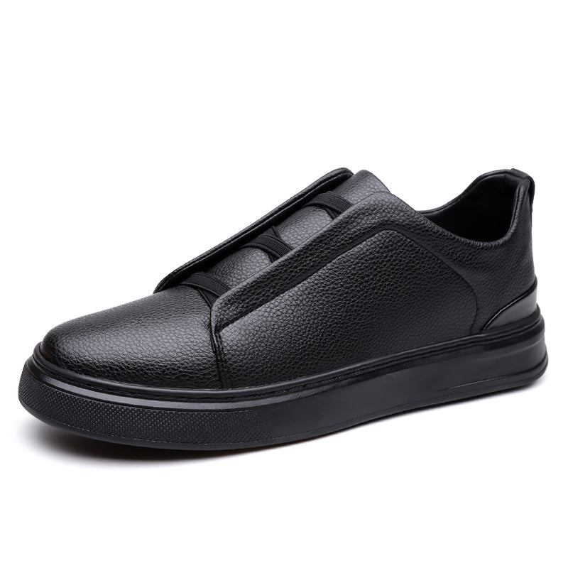 Men's Casual Leather Slip-On Shoes with Soft Sole