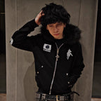 Mens Rivet Detail Hooded Cardigan