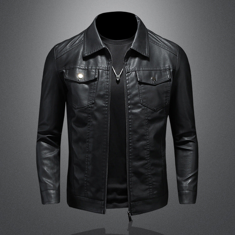 Mens PU Leather Jacket