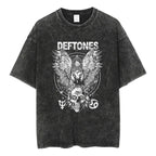 Deftones Band Graphic Cotton T-Shirt