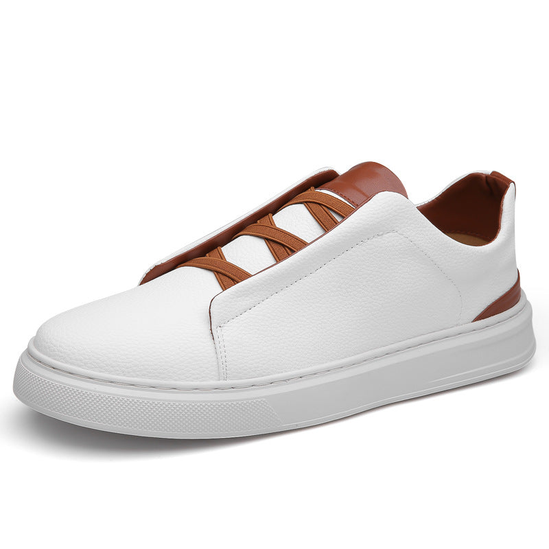 Men's Casual Leather Slip-On Shoes with Soft Sole