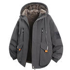 Men's thick and warm padded loose-fitting cotton coat