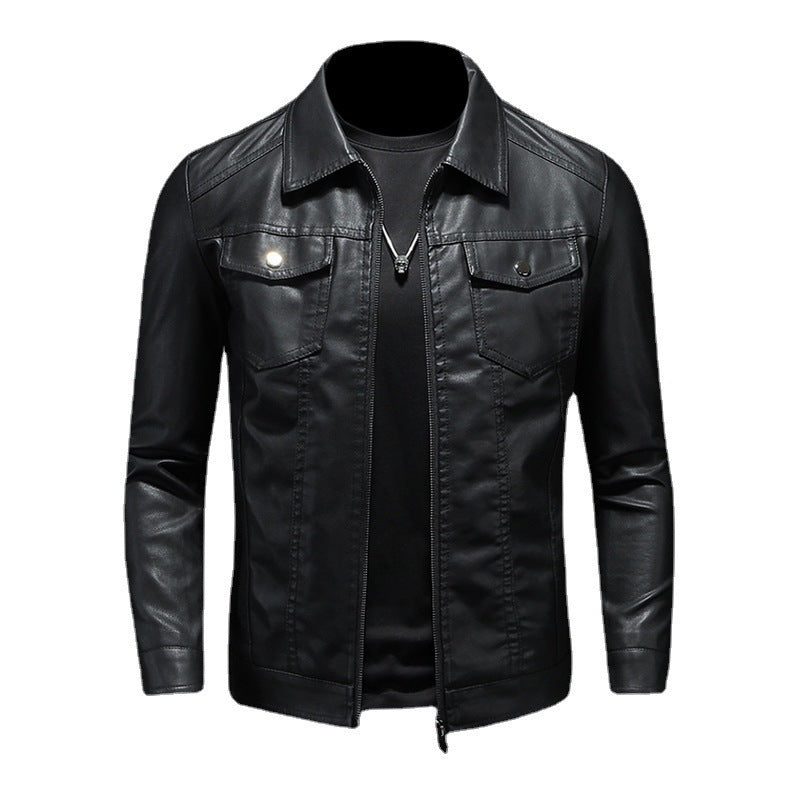 Mens PU Leather Jacket