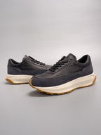 High-top vintage leather shoes