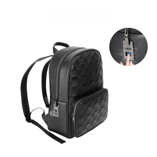 A+ Fingerprint Leather Backpack
