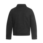 Deconstructed Suede Lapel Jacket