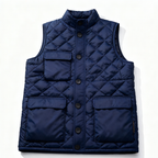 Diamond Quilted Cotton Gilet