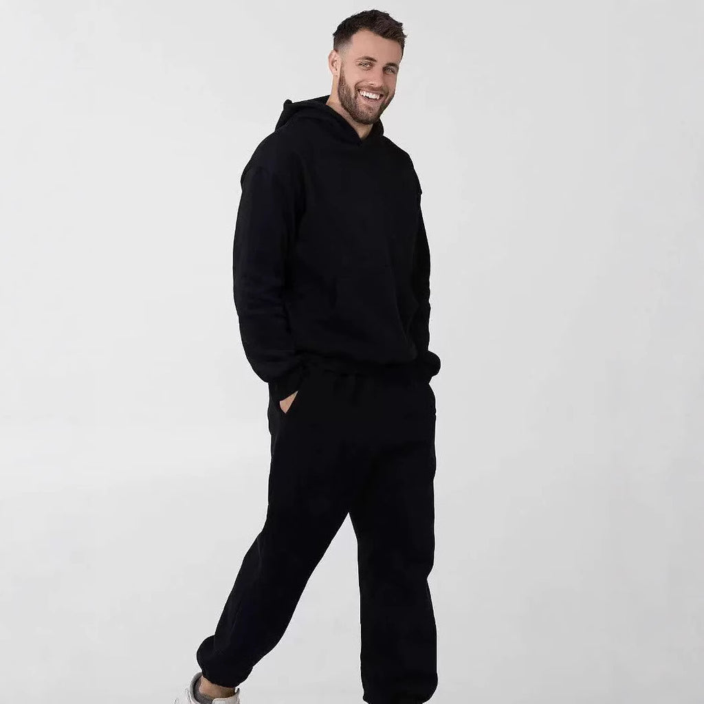 Versatile loose fleece-lined Hoodie