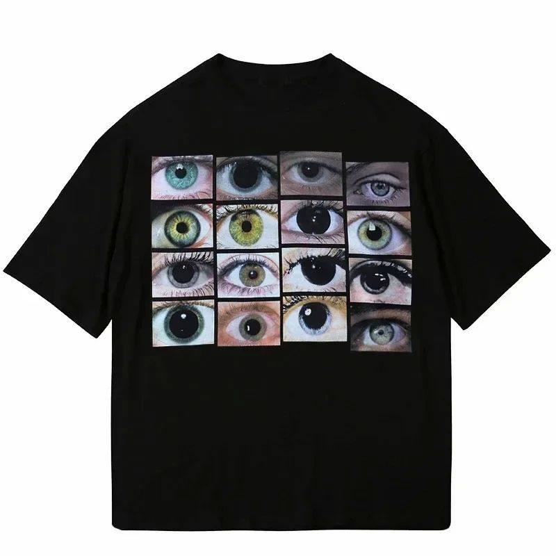 Oversized Eye Print Mens T-Shirt