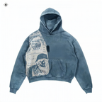 Oversized Print Hoodie