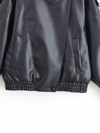 Leather  Stand Collar Jacket