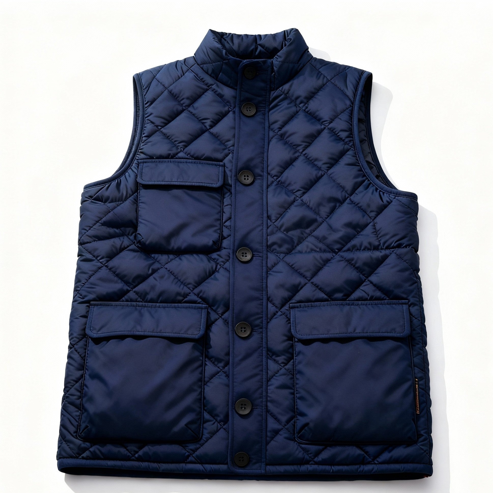 Diamond Quilted Cotton Gilet